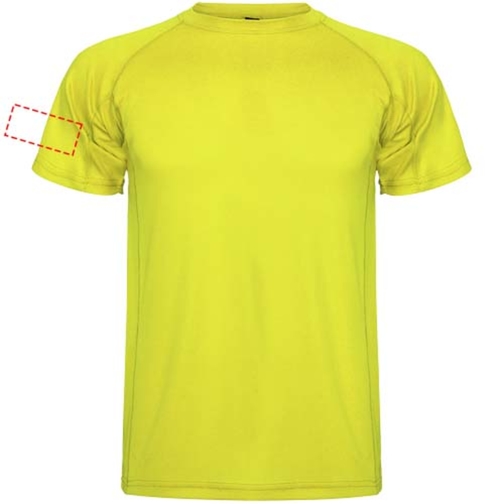 Montecarlo Sport T-Shirt Für Herren , fluor yellow, Piqué Strick 100% Polyester, 150 g/m2, 3XL, , Bild 14