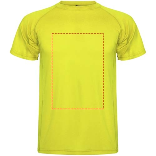 Montecarlo Sport T-Shirt Für Herren , fluor yellow, Piqué Strick 100% Polyester, 150 g/m2, 3XL, , Bild 7