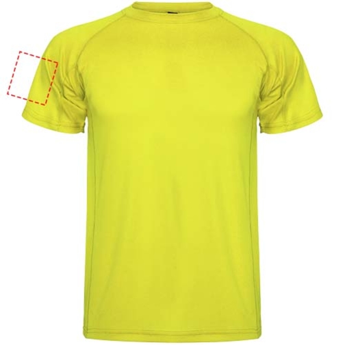 Montecarlo Sport T-Shirt Für Herren , fluor yellow, Piqué Strick 100% Polyester, 150 g/m2, 3XL, , Bild 21