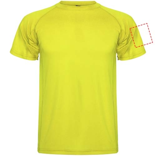 Montecarlo Sport T-Shirt Für Herren , fluor yellow, Piqué Strick 100% Polyester, 150 g/m2, 3XL, , Bild 20