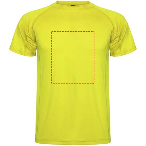 Montecarlo Sport T-Shirt Für Herren , fluor yellow, Piqué Strick 100% Polyester, 150 g/m2, 3XL, , Bild 18