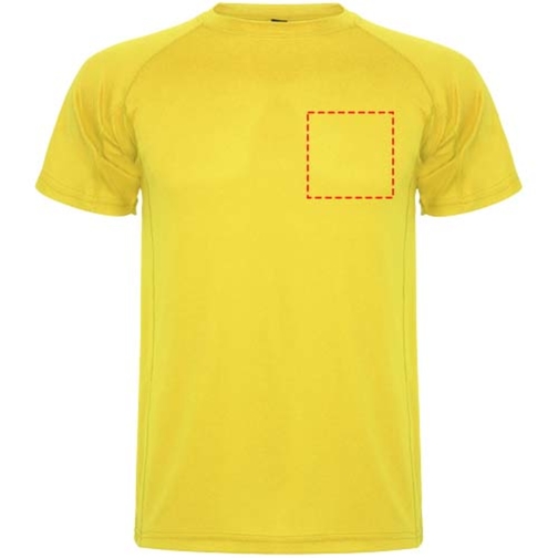 Montecarlo Sport T-Shirt Für Herren , gelb, Piqué Strick 100% Polyester, 150 g/m2, 2XL, , Bild 15