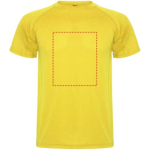 Montecarlo Sport T-Shirt Für Herren , gelb, Piqué Strick 100% Polyester, 150 g/m2, 2XL, , Bild 17