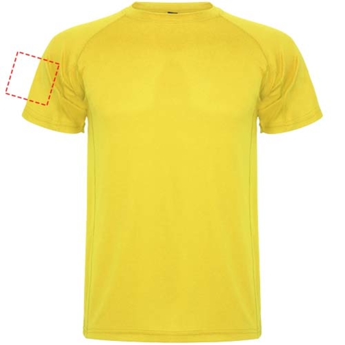 Montecarlo Sport T-Shirt Für Herren , gelb, Piqué Strick 100% Polyester, 150 g/m2, 2XL, , Bild 7