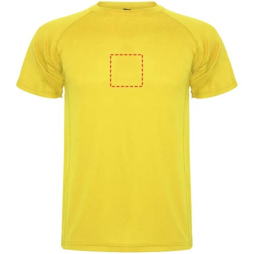 Montecarlo Sport T-Shirt Für Herren , gelb, Piqué Strick 100% Polyester, 150 g/m2, 2XL, , Bild 9