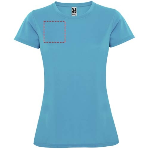 Montecarlo Sport T-Shirt Für Damen , türkis, Piqué Strick 100% Polyester, 150 g/m2, XL, , Bild 6