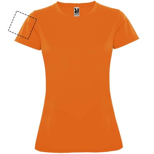 Montecarlo Sport T-Shirt Für Damen , fluor orange, Piqué Strick 100% Polyester, 150 g/m2, XL, , Bild 10