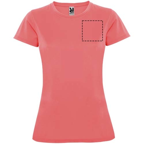 Montecarlo Sport T-Shirt Für Damen , fluor coral, Piqué Strick 100% Polyester, 150 g/m2, XL, , Bild 25