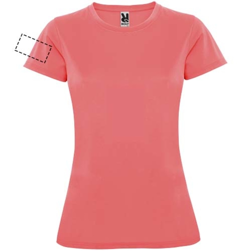 Montecarlo Sport T-Shirt Für Damen , fluor coral, Piqué Strick 100% Polyester, 150 g/m2, XL, , Bild 10