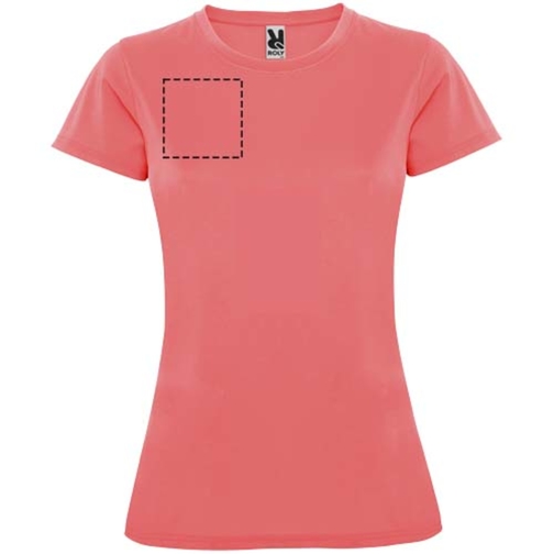 Montecarlo Sport T-Shirt Für Damen , fluor coral, Piqué Strick 100% Polyester, 150 g/m2, XL, , Bild 15
