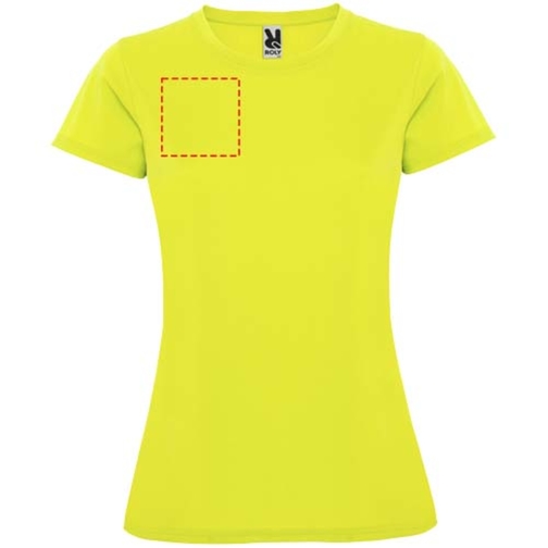 Montecarlo Sport T-Shirt Für Damen , fluor yellow, Piqué Strick 100% Polyester, 150 g/m2, XL, , Bild 21