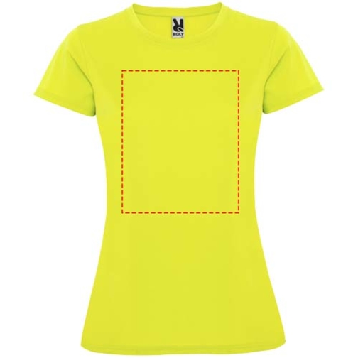 Montecarlo Sport T-Shirt Für Damen , fluor yellow, Piqué Strick 100% Polyester, 150 g/m2, XL, , Bild 10