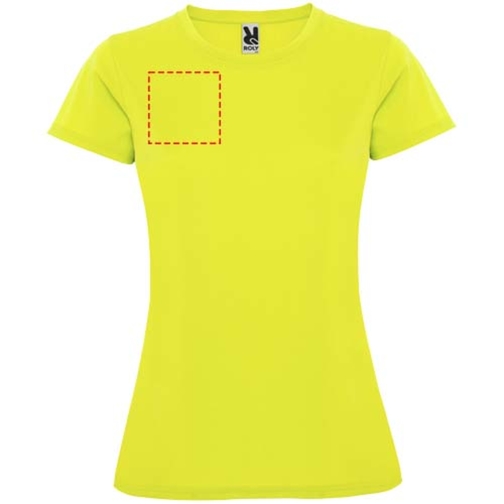 Montecarlo Sport T-Shirt Für Damen , fluor yellow, Piqué Strick 100% Polyester, 150 g/m2, M, , Bild 18