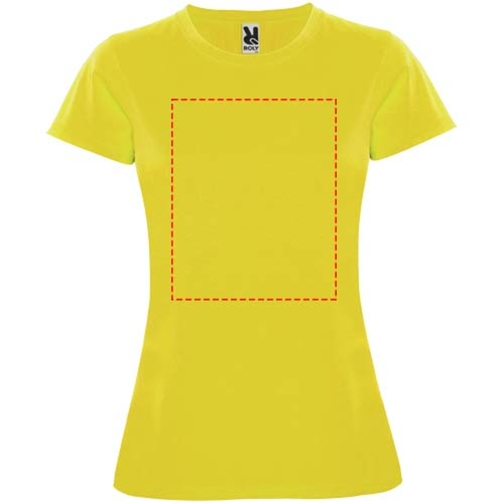 Montecarlo Sport T-Shirt Für Damen , gelb, Piqué Strick 100% Polyester, 150 g/m2, L, , Bild 7