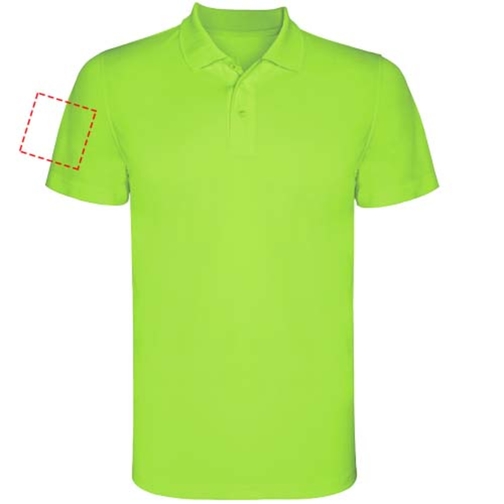 Monzha Sport Poloshirt Für Herren , lime / green lime, Piqué Strick 100% Polyester, 150 g/m2, 3XL, , Bild 16