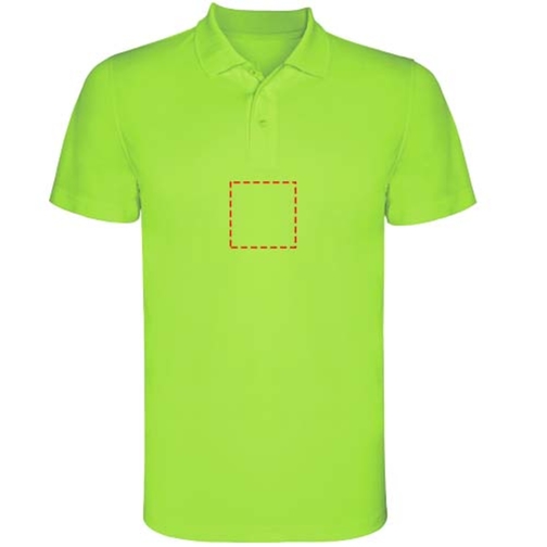 Monzha Sport Poloshirt Für Herren , lime / green lime, Piqué Strick 100% Polyester, 150 g/m2, XL, , Bild 10