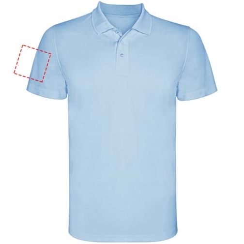 Monzha Sport Poloshirt Für Herren , himmelblau, Piqué Strick 100% Polyester, 150 g/m2, 3XL, , Bild 18