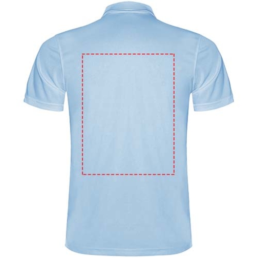 Monzha Sport Poloshirt Für Herren , himmelblau, Piqué Strick 100% Polyester, 150 g/m2, 3XL, , Bild 14
