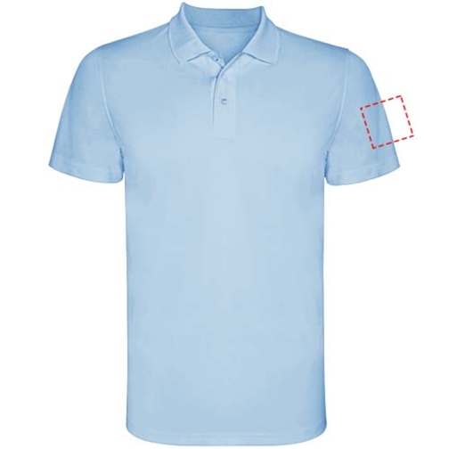 Monzha Sport Poloshirt Für Herren , himmelblau, Piqué Strick 100% Polyester, 150 g/m2, 3XL, , Bild 26
