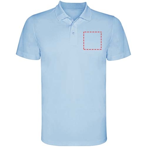 Monzha Sport Poloshirt Für Herren , himmelblau, Piqué Strick 100% Polyester, 150 g/m2, 3XL, , Bild 24
