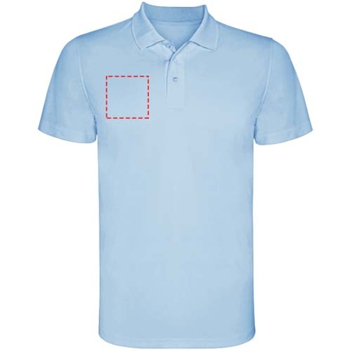 Monzha Sport Poloshirt Für Herren , himmelblau, Piqué Strick 100% Polyester, 150 g/m2, 3XL, , Bild 25