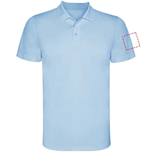 Monzha Sport Poloshirt Für Herren , himmelblau, Piqué Strick 100% Polyester, 150 g/m2, S, , Bild 17