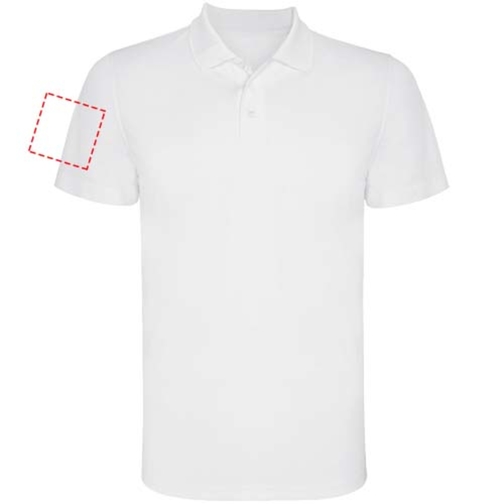 Monzha Sport Poloshirt Für Herren , weiss, Piqué Strick 100% Polyester, 150 g/m2, 3XL, , Bild 17