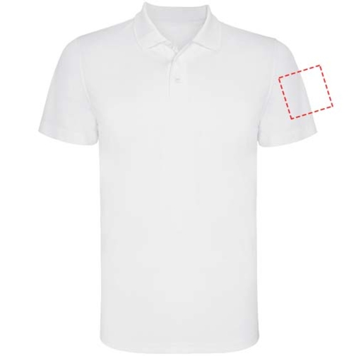 Monzha Sport Poloshirt Für Herren , weiss, Piqué Strick 100% Polyester, 150 g/m2, 3XL, , Bild 18