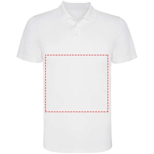 Monzha Sport Poloshirt Für Herren , weiss, Piqué Strick 100% Polyester, 150 g/m2, 3XL, , Bild 11