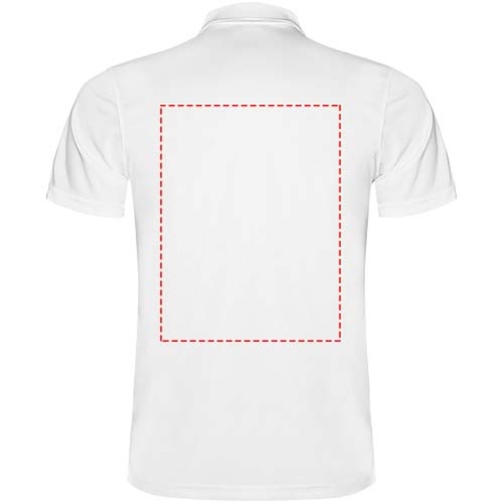 Monzha Sport Poloshirt Für Herren , weiß, Piqué Strick 100% Polyester, 150 g/m2, 3XL, , Bild 13