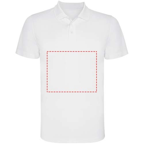 Monzha Sport Poloshirt Für Herren , weiß, Piqué Strick 100% Polyester, 150 g/m2, 3XL, , Bild 21
