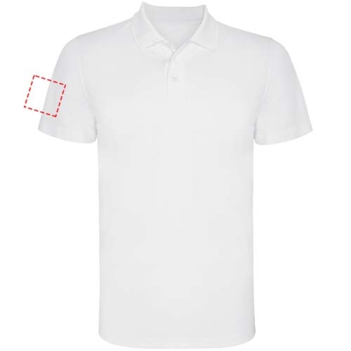 Monzha Sport Poloshirt Für Herren , weiss, Piqué Strick 100% Polyester, 150 g/m2, 3XL, , Bild 26