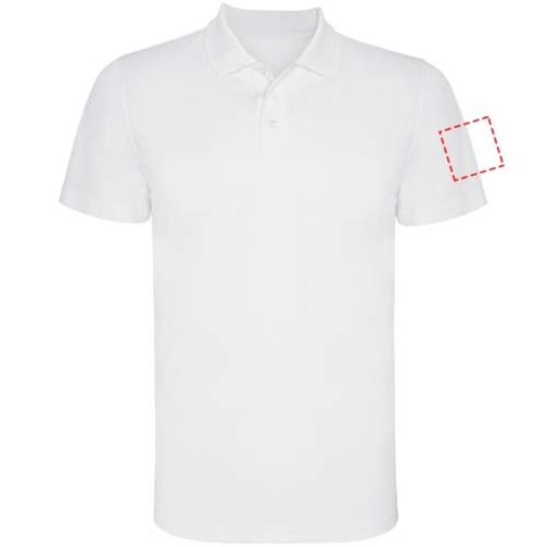 Monzha Sport Poloshirt Für Herren , weiß, Piqué Strick 100% Polyester, 150 g/m2, 3XL, , Bild 25