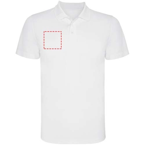 Monzha Sport Poloshirt Für Herren , weiss, Piqué Strick 100% Polyester, 150 g/m2, 3XL, , Bild 24