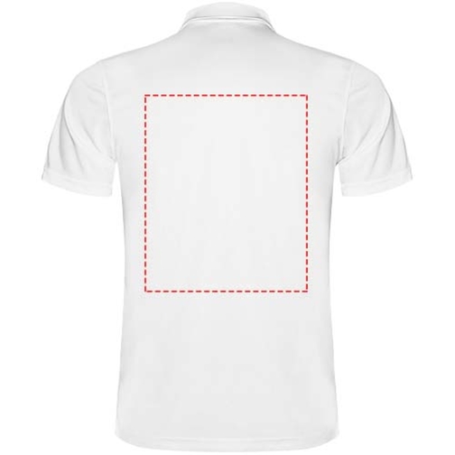 Monzha Sport Poloshirt Für Herren , weiss, Piqué Strick 100% Polyester, 150 g/m2, S, , Bild 10