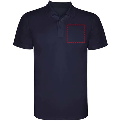 Monzha Sport Poloshirt Für Herren , navy blue, Piqué Strick 100% Polyester, 150 g/m2, 3XL, , Bild 7