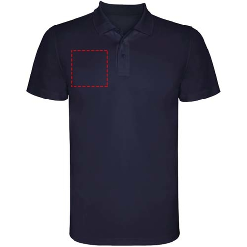 Monzha Sport Poloshirt Für Herren , navy blue, Piqué Strick 100% Polyester, 150 g/m2, 3XL, , Bild 9