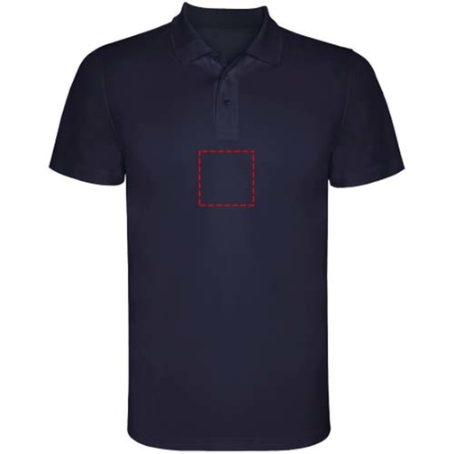 Monzha Sport Poloshirt Für Herren , navy blue, Piqué Strick 100% Polyester, 150 g/m2, 2XL, , Bild 12