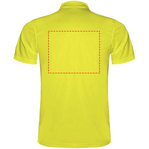 Monzha Sport Poloshirt Für Herren , fluor yellow, Piqué Strick 100% Polyester, 150 g/m2, 3XL, , Bild 20