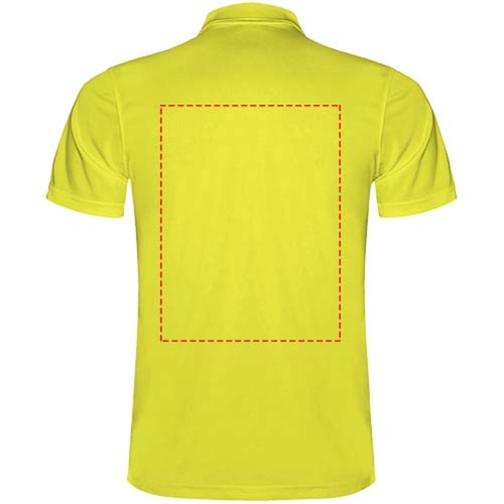 Monzha Sport Poloshirt Für Herren , fluor yellow, Piqué Strick 100% Polyester, 150 g/m2, M, , Bild 7