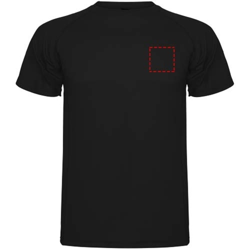 Montecarlo Sport T-Shirt Für Kinder , schwarz, Piqué Strick 100% Polyester, 150 g/m2, 12, , Bild 8