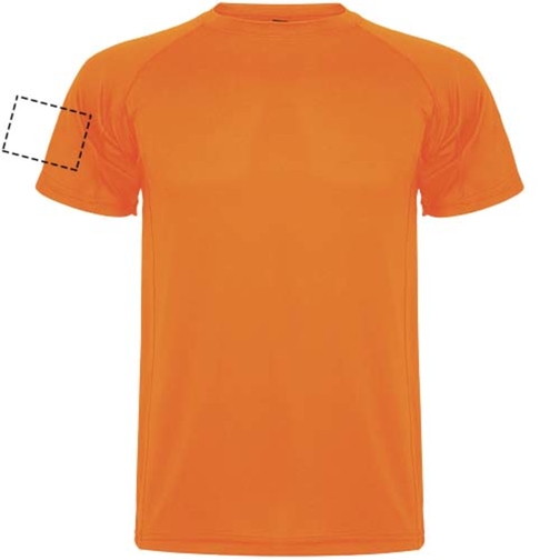 Montecarlo Sport T-Shirt Für Kinder , fluor orange, Piqué Strick 100% Polyester, 150 g/m2, 12, , Bild 12