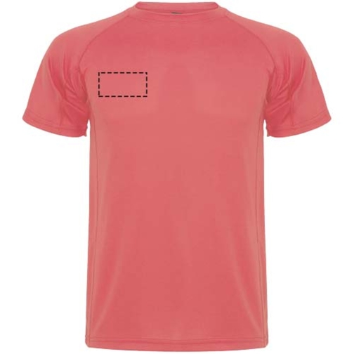 Montecarlo Sport T-Shirt Für Kinder , fluor coral, Piqué Strick 100% Polyester, 150 g/m2, 12, , Bild 5