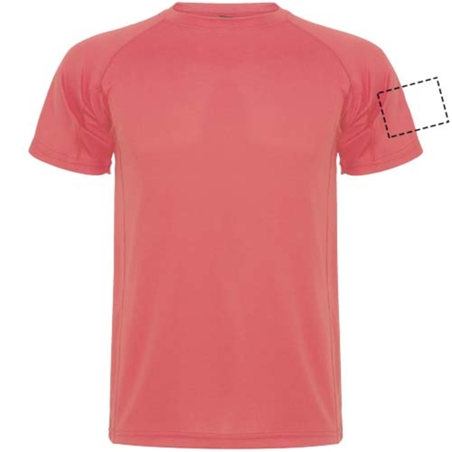 Montecarlo Sport T-Shirt Für Kinder , fluor coral, Piqué Strick 100% Polyester, 150 g/m2, 12, , Bild 20