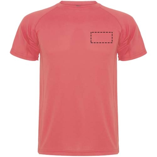 Montecarlo Sport T-Shirt Für Kinder , fluor coral, Piqué Strick 100% Polyester, 150 g/m2, 12, , Bild 17