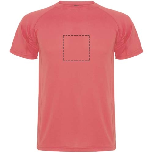 Montecarlo Sport T-Shirt Für Kinder , fluor coral, Piqué Strick 100% Polyester, 150 g/m2, 12, , Bild 6