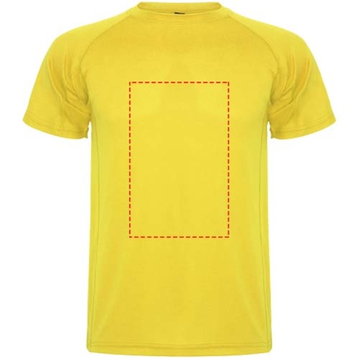 Montecarlo Sport T-Shirt Für Kinder , gelb, Piqué Strick 100% Polyester, 150 g/m2, 12, , Bild 20