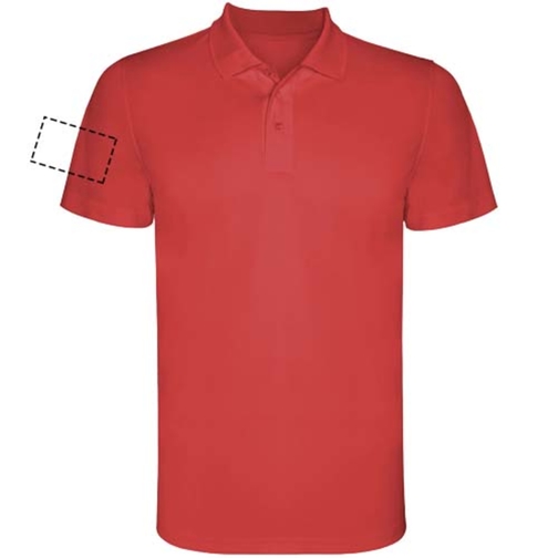 Monzha Sport Poloshirt Für Kinder , rot, Piqué Strick 100% Polyester, 150 g/m2, 12, , Bild 10