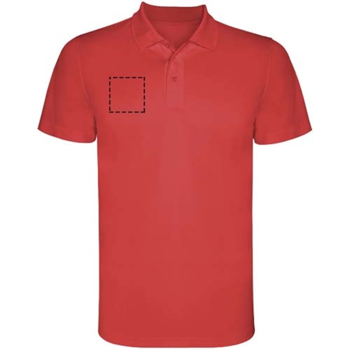 Monzha Sport Poloshirt Für Kinder , rot, Piqué Strick 100% Polyester, 150 g/m2, 12, , Bild 8