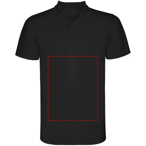 Monzha Sport Poloshirt Für Kinder , schwarz, Piqué Strick 100% Polyester, 150 g/m2, 12, , Bild 20